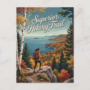 Carte Postale Sentier de randonnée supérieur Minnesota