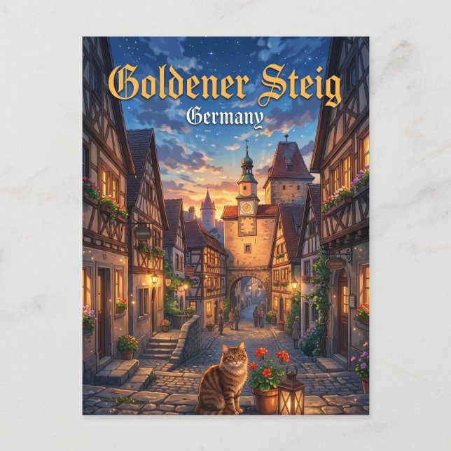 Carte Postale Sentier d'or Allemagne (Devant)