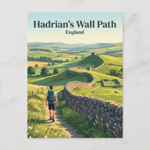 Carte Postale Sentier du mur d'Hadrien Angleterre