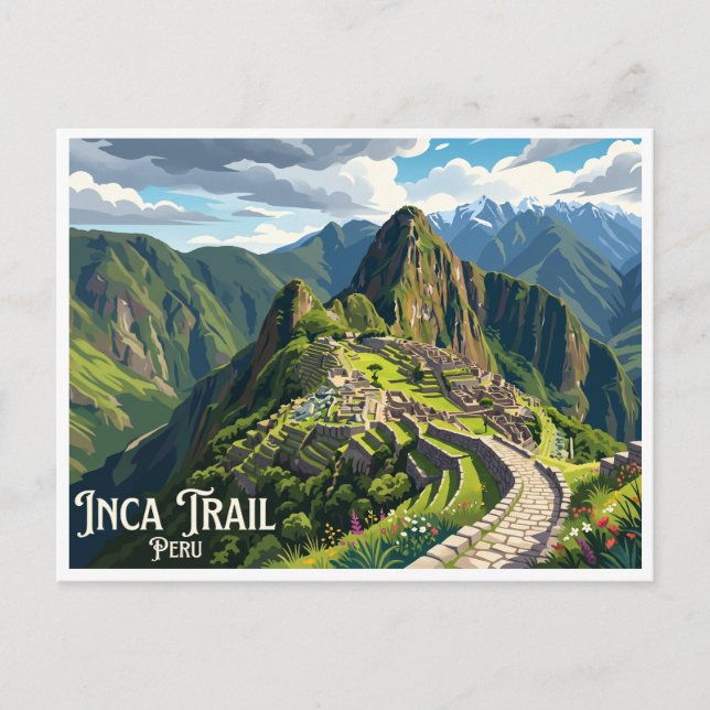 Carte Postale Sentier Inca Cusco Pérou (Devant)