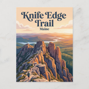 Carte Postale Sentier Knife Edge, Katahdin Maine