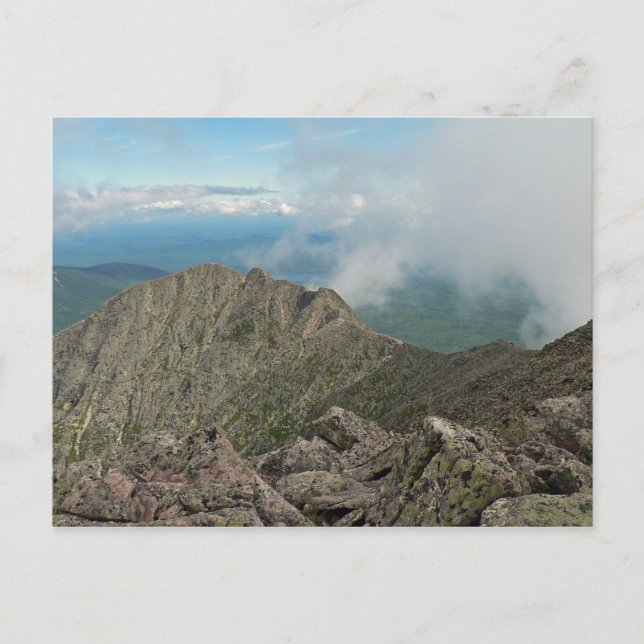 Carte Postale Sentier Knife Edge, parc d'État de Baxter, Maine (Devant)