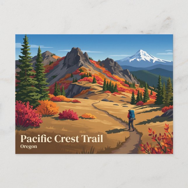 Carte Postale Sentier Pacific Crest Oregon (Devant)