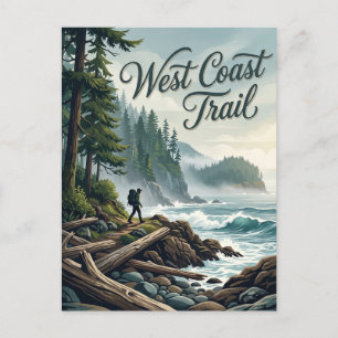 Carte Postale Sentier West Coast Canada