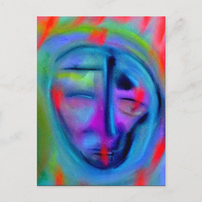 Carte Postale Sentiment bleu (Devant)