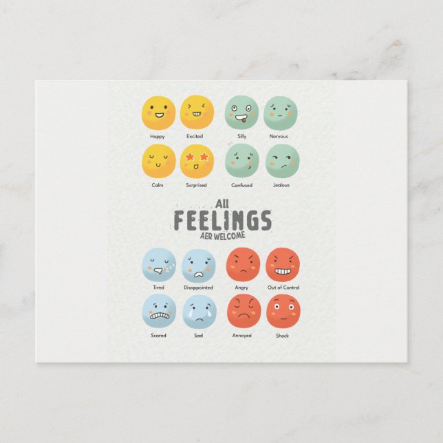 Carte Postale Sentiments Art (Devant)