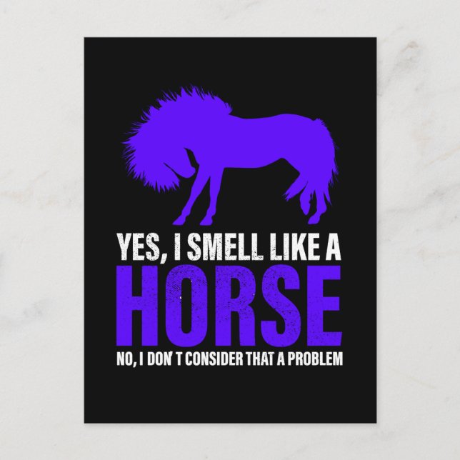 Carte Postale Sentir comme un cheval à Royal (Devant)