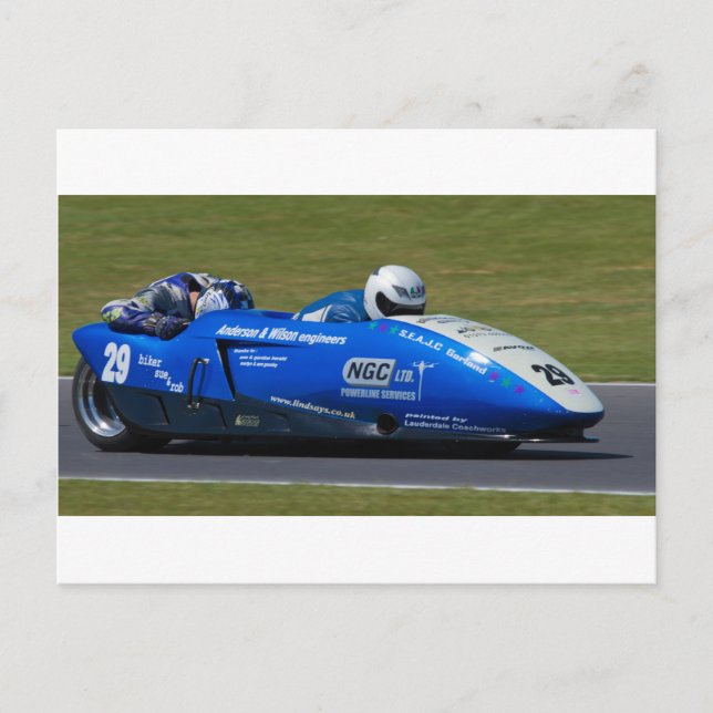 Carte Postale Séparateur bleu F2 (Devant)