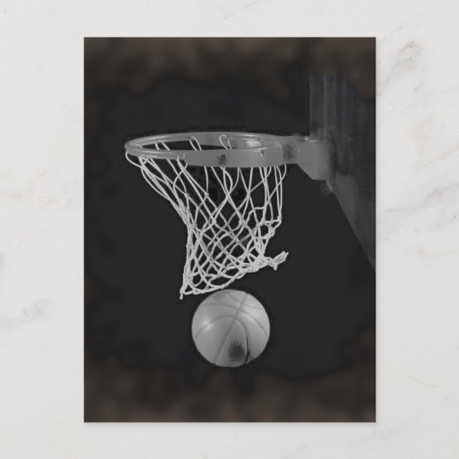 Carte Postale Sepia Basketball (Devant)