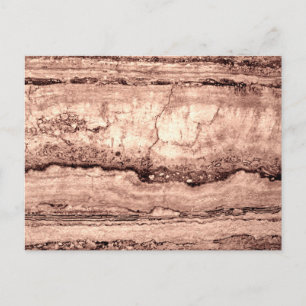 Carte Postale Sépia beige brun moderne brûlé granit orange