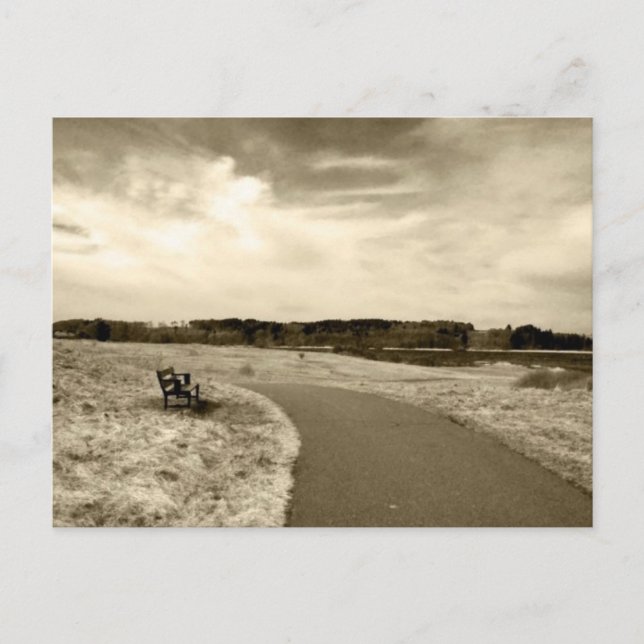 Carte Postale Sepia Bench (Devant)
