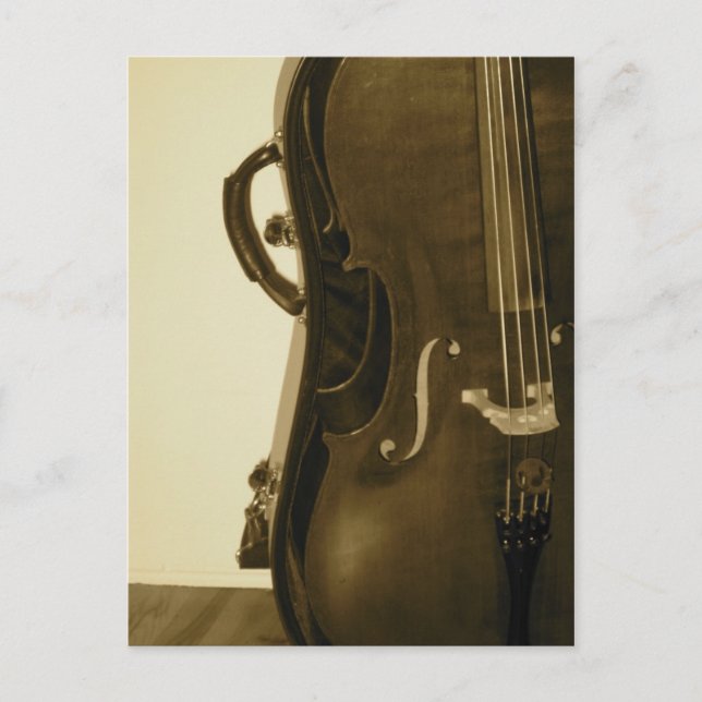 Carte postale Sepia Cello (Devant)