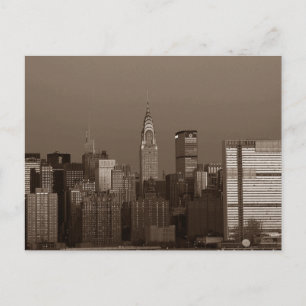 Carte Postale Sepia New York