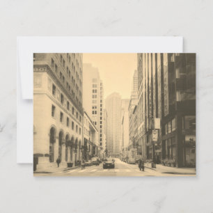 Carte Postale Sepia Vintage San Francisco Centre-ville