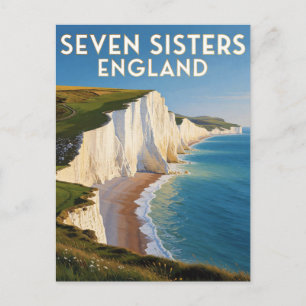 Carte Postale Sept Sœurs falaises de craie d'Angleterre