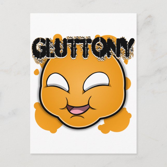 Carte Postale Sept Visages de péchés - Gluttony (Devant)
