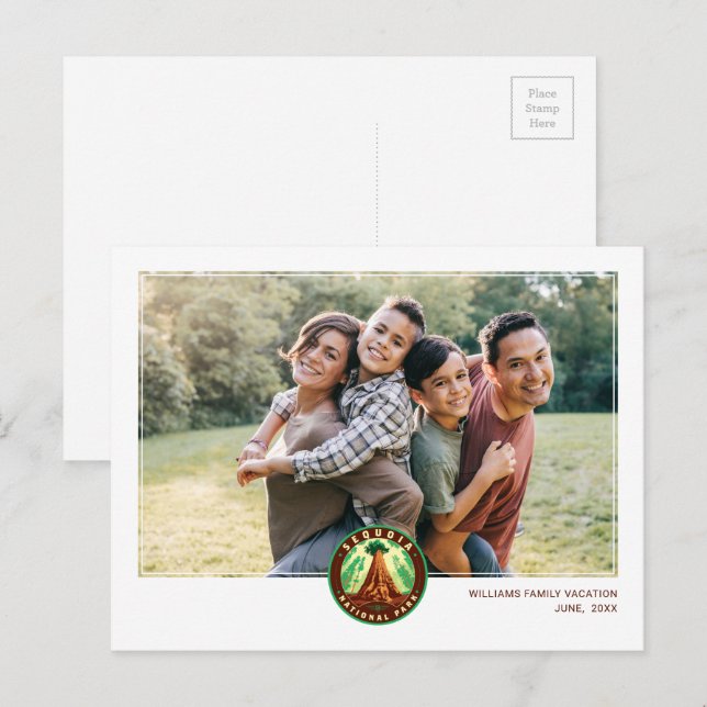 Carte Postale Sequoia National Park (Devant / Derrière)