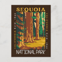 Sequoia National Park California Retro perturbé