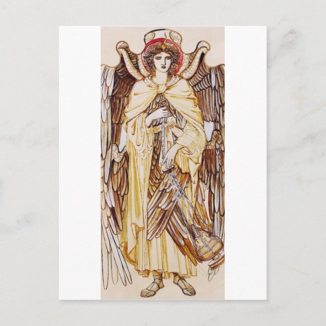 Carte Postale Seraphim Angel entourent le trône divin (Devant)