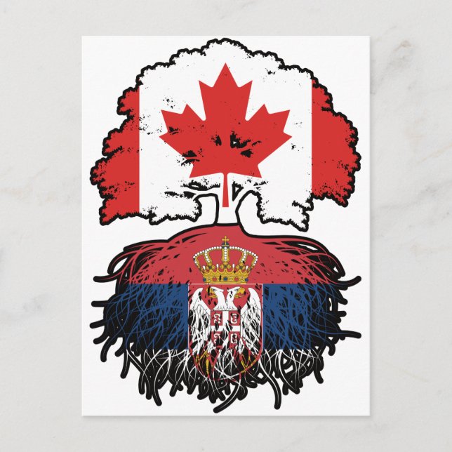 Carte Postale Serbia Serbian Canadian Canada (Devant)