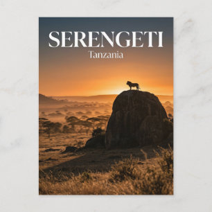 Carte Postale Serengeti, Arusha, région du Mara