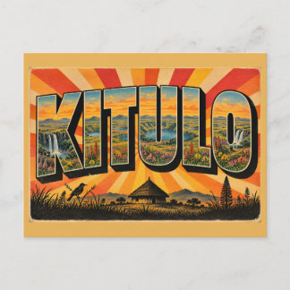 Carte Postale Serengeti de fleurs sauvages de Kitulo Art de voya