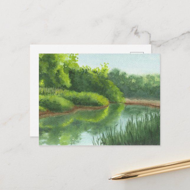 Carte Postale Sérénité (Devant/Arrière en situation)