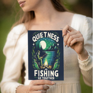 Carte Postale Sérénité de la pêche nocturne