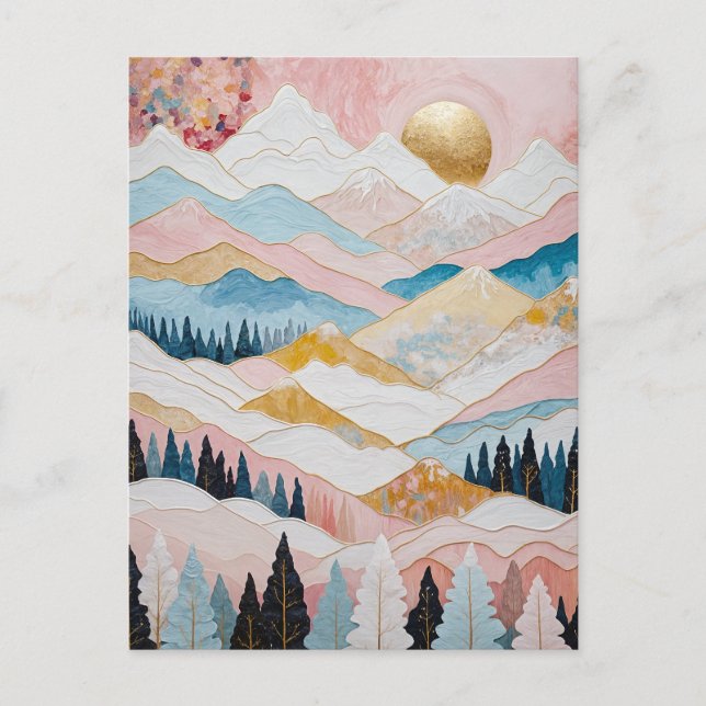 Carte Postale Sérénité des montagnes (Devant)