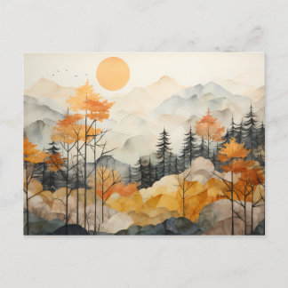 Carte Postale Sérénité dorée