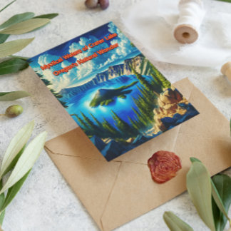 Carte Postale Serenité du lac Crater