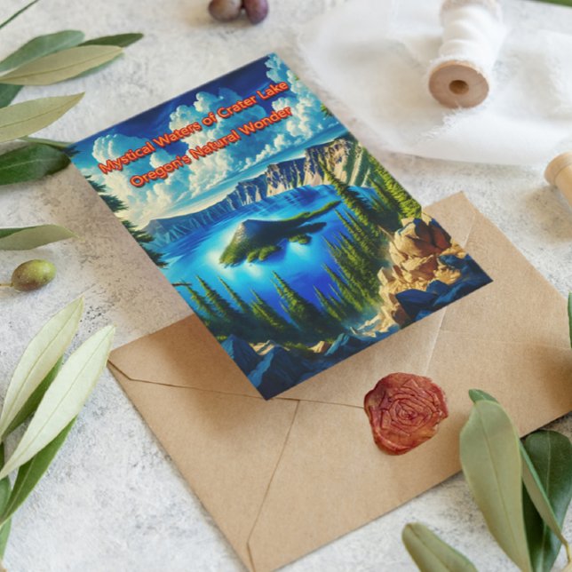 Carte Postale Serenité du lac Crater (Créateur téléchargé)