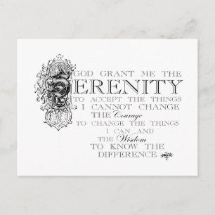 Carte Postale Serenity Prayer
