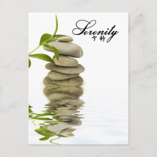 Carte Postale Serenity - Zen Rocks avec Bamboo