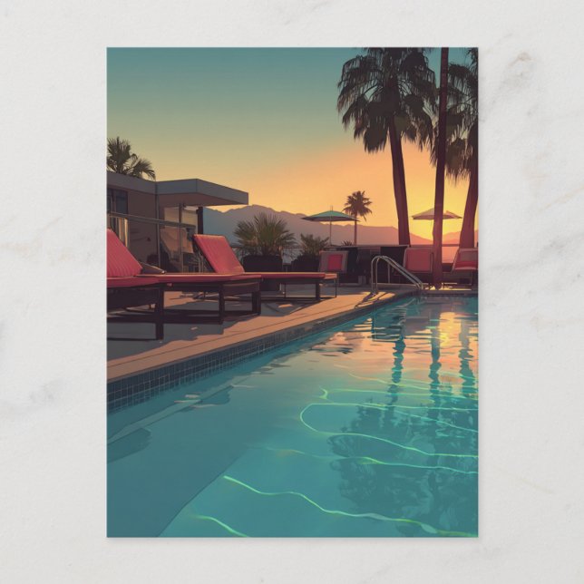 CARTE POSTALE SÉRIE D'ACCUEIL DU POOL #1 (Devant)