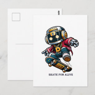 Carte Postale Série de skate Street Style
