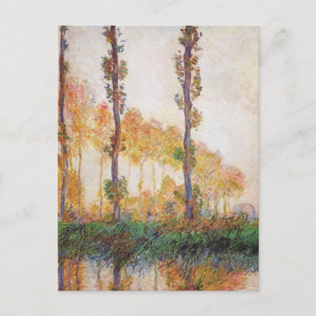 Carte Postale Série des Peupliers, Automne par Claude Monet Cart (Devant)