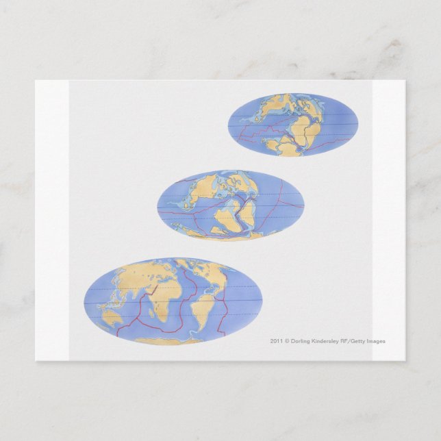 Carte Postale Série d'illustrations de la terre (Devant)