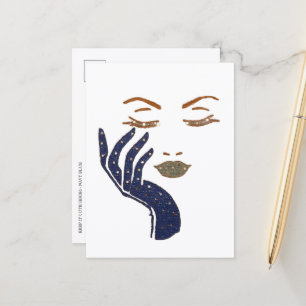 CARTE POSTALE SÉRIE KEEP IT CUTE - BLEU MARINE