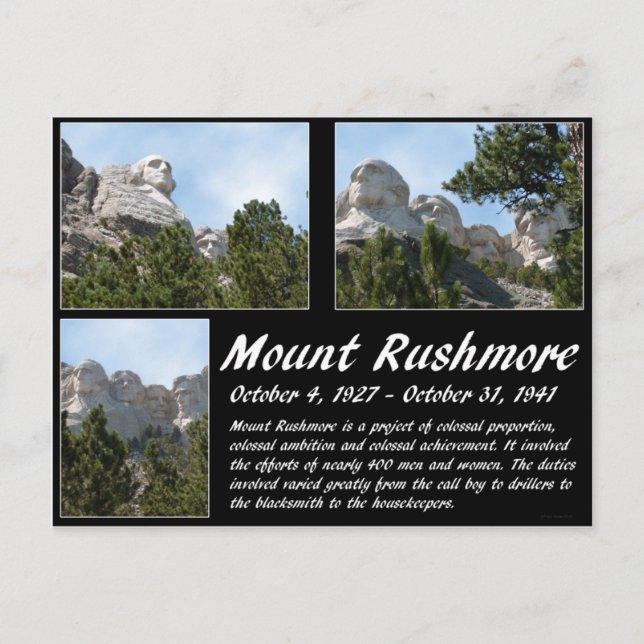 Carte Postale Série Mount Rushmore #3 (Devant)