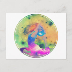 Carte Postale Série Universe King Pigeon Yoga