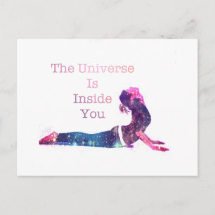 Carte Postale Série Universe Yoga Pose