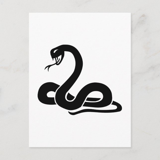 Carte Postale Serpent (Devant)