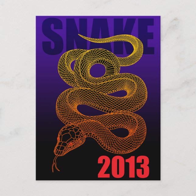 Carte Postale Serpent(a) 2013 (Devant)