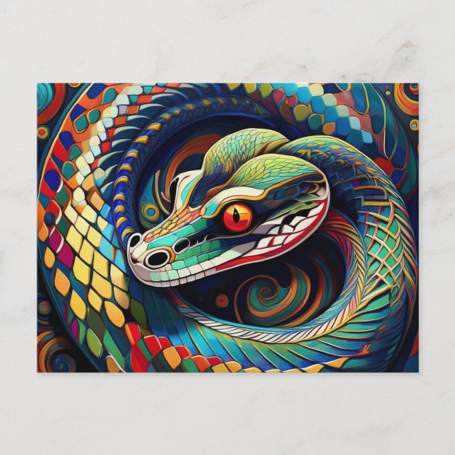 Carte Postale Serpent AI (Devant)