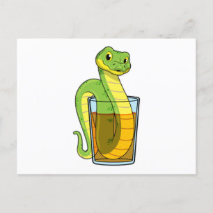 Carte Postale Serpent avec jus