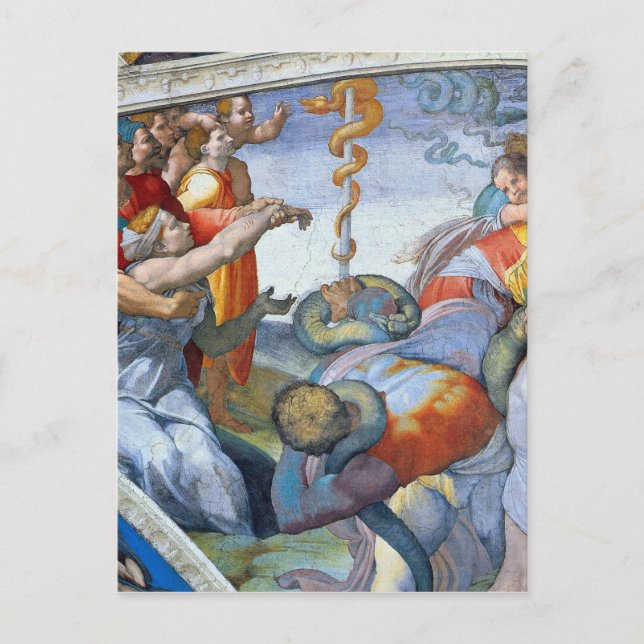 Carte Postale Serpent de bronze par Michelangelo Unterberger (Devant)