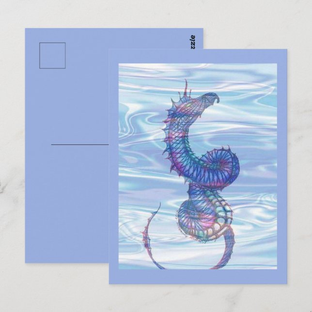Carte Postale "Serpent de mer" (Devant / Derrière)