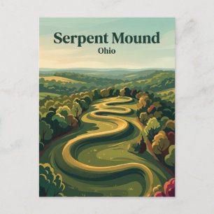 Carte Postale Serpent Mound Ohio
