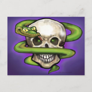 Carte Postale Serpent n Crâne